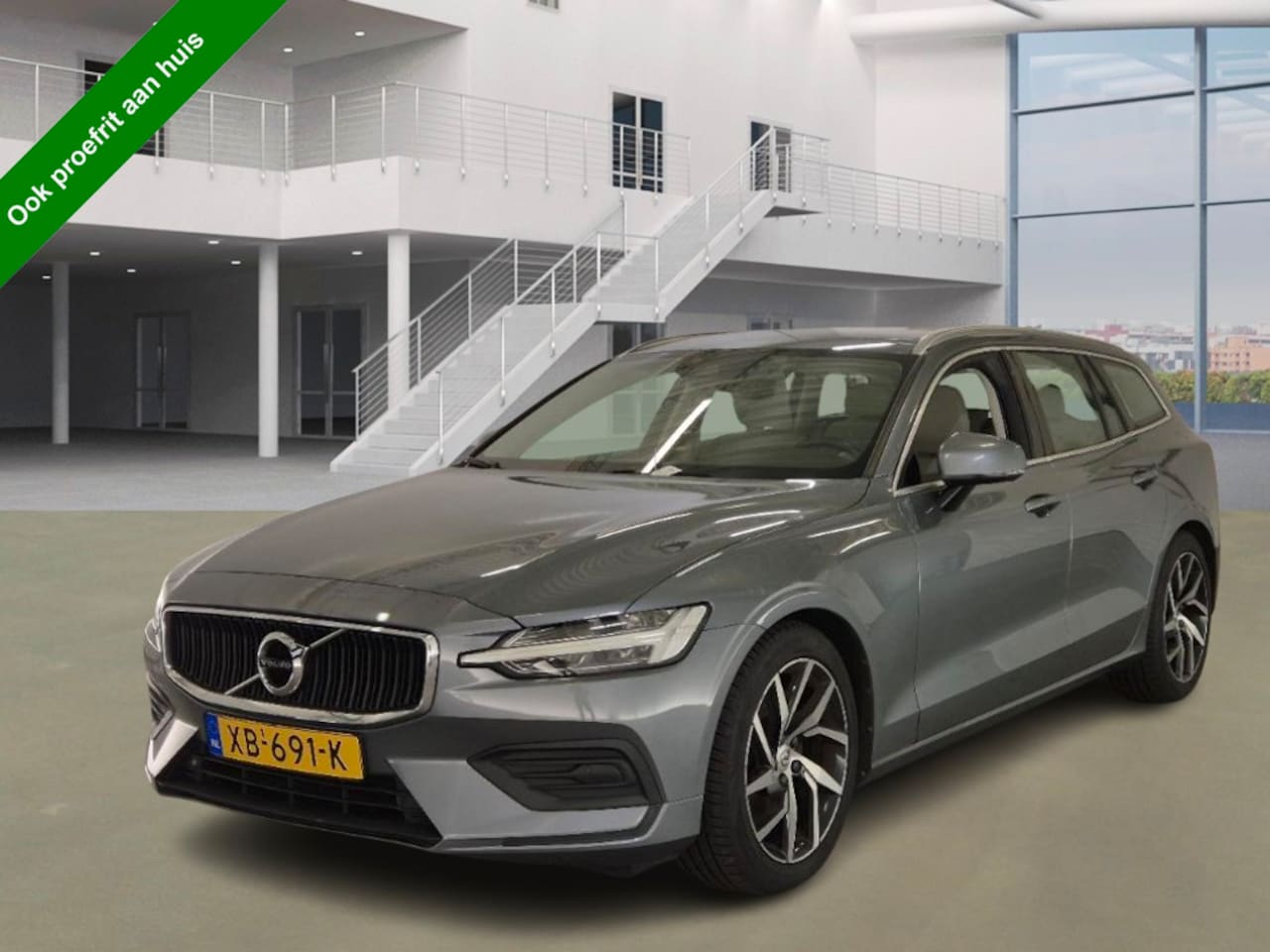 Volvo V60 - 2.0 T5 Momentum 251 PK NIEUWE MODEL LED LEEER NAVI CLIMA NL AUTO - AutoWereld.nl