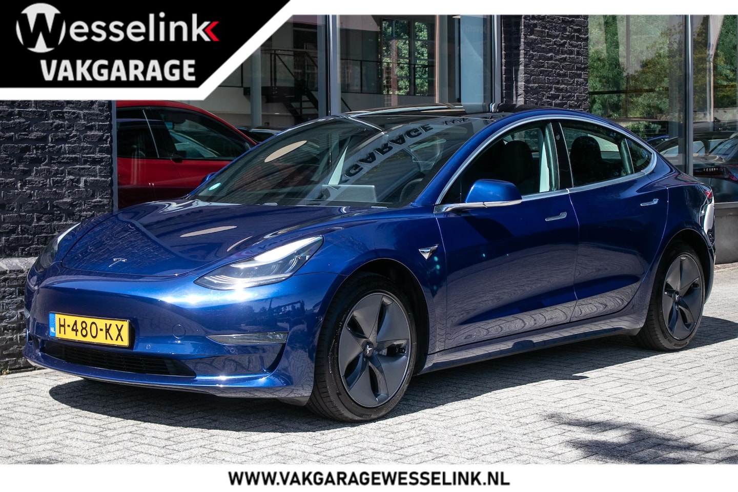 Tesla Model 3 - Long Range AWD 75 kWh | Leer | Pano Dak | Trekhaak | - AutoWereld.nl