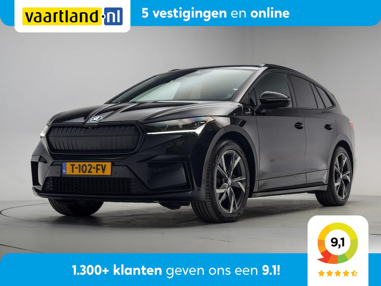Skoda Enyaq iV - 80 Sportline 3-Fase [ Pano Navi Half-leder Camera Stoelverwarming ] - AutoWereld.nl