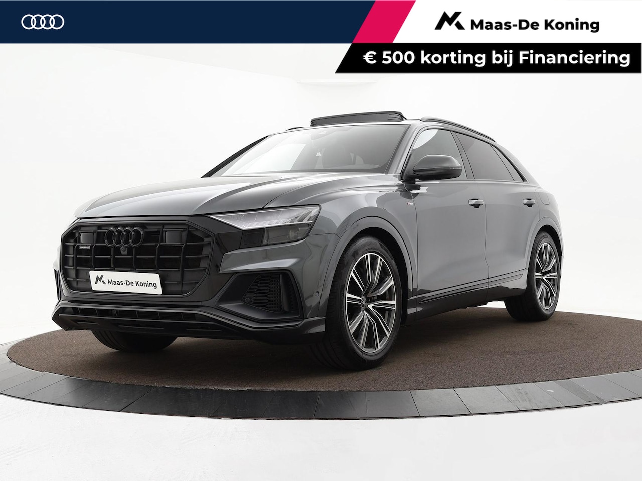 Audi Q8 - 55 TFSIe 381pk Tiptronic Quattro Pro Line S · Panoramadak · 360 Camera · Wegklapbare Trekh - AutoWereld.nl