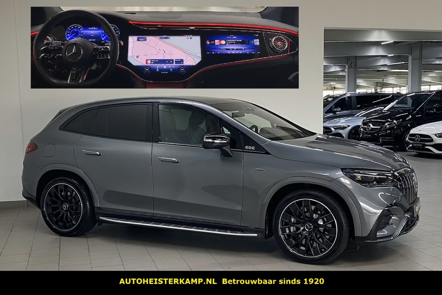 Mercedes-Benz EQE SUV - AMG 53 4MATIC+ 91 kWh 625 PK Burmester Head-Up Trekhaak Treeplanken 21 Inch - AutoWereld.nl