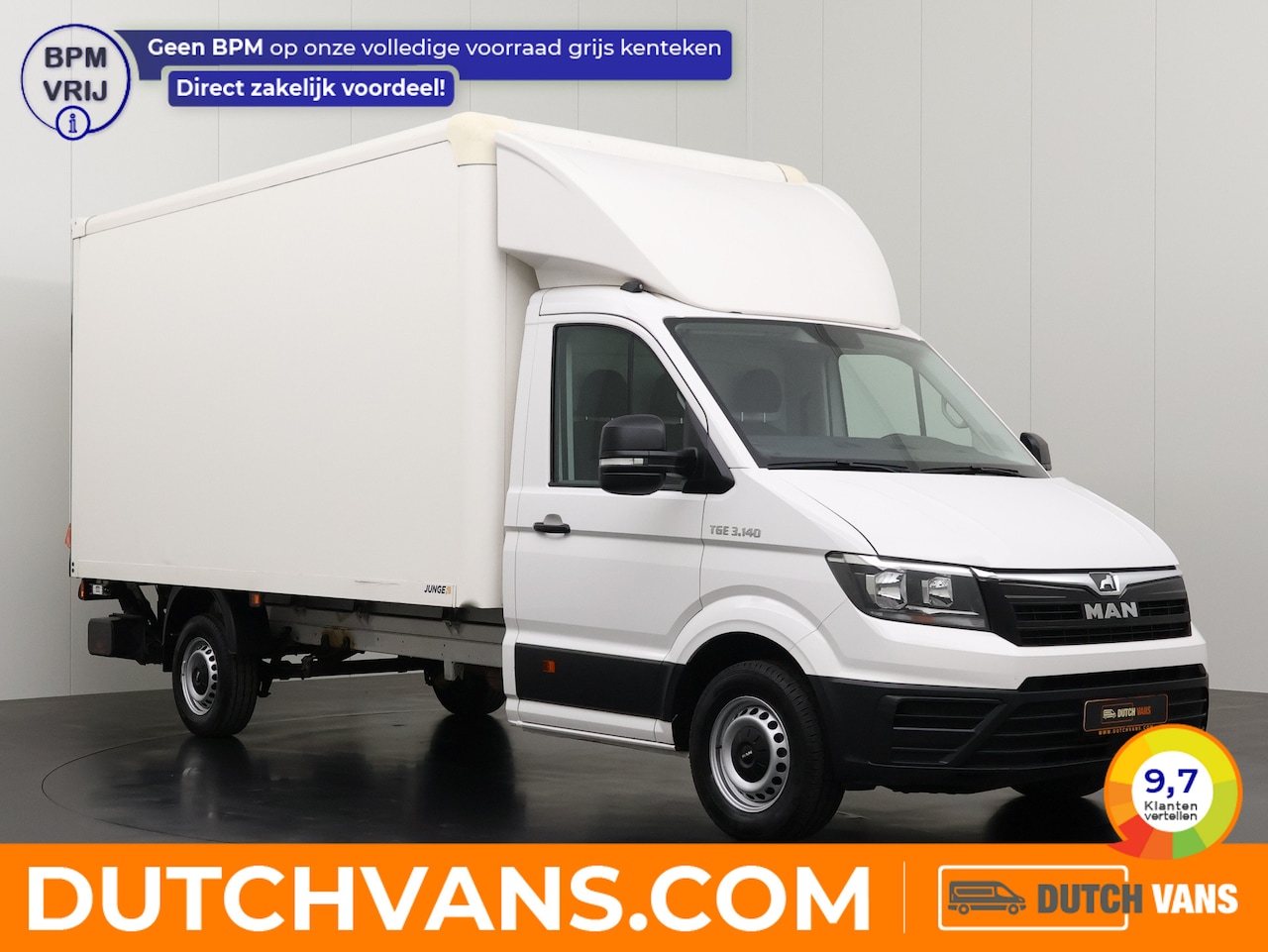 MAN TGE - 140PK Bakwagen+Laadklep | Dakspoiler | Camera | Airco | 3-Zits - AutoWereld.nl