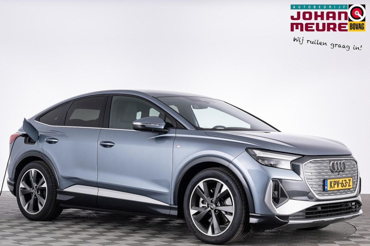 Audi Q4 Sportback e-tron - 50 quattro S edition 77 kWh | Half LEDER | ECC | NAVI | CAMERA | Stoelverwarming | SOH: 88 - AutoWereld.nl