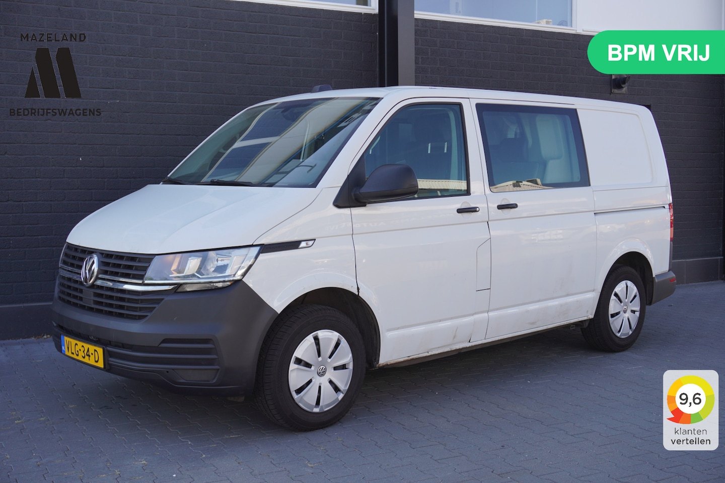 Volkswagen Transporter - 2.0 TDI 150PK Automaat Dubbele Cabine EURO 6 - Airco - Cruise - Camera - € 18.900,- Excl. - AutoWereld.nl