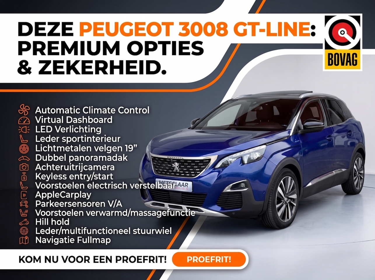 Peugeot 3008 - 1.2 PureTech GT Line ✅Panodak ✅Nwe Distributie - AutoWereld.nl