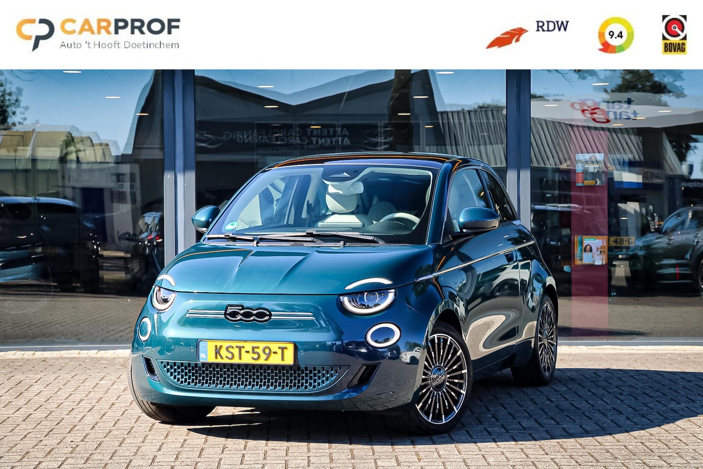 Fiat 500e - La Prima by Bochelli PANO / JBL / LEDER / ACC - AutoWereld.nl