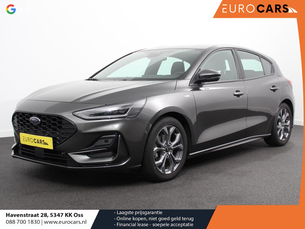 Ford Focus - 1.0 125 PK Hybrid ST Line Groot Scherm! Navigatie Climate Control Led Dab Camera Parkeer s - AutoWereld.nl