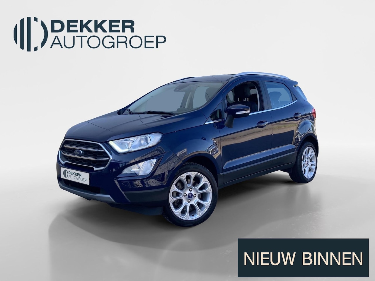 Ford EcoSport - 1.0 EcoBoost 125 pk Titanium Apple Carplay/Android Auto - 17" lichtmetalen velgen - Half l - AutoWereld.nl