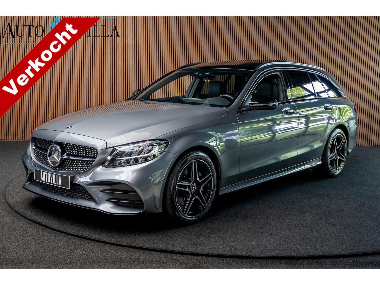 Mercedes-Benz C-klasse Estate - 180 AMG Pano Leer Camera Navi LED PTS Elekt. achterklep Elektr. trekhaak LM velgen BTW aut - AutoWereld.nl
