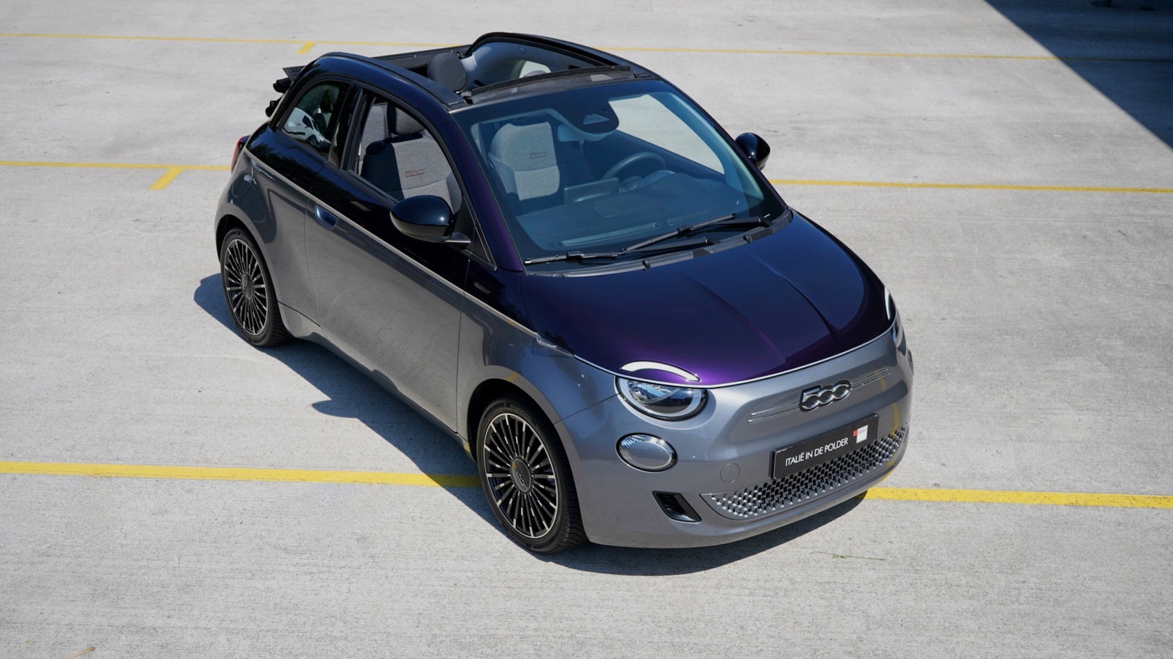 Fiat 500 C - Icon 42 kWh Cabriolet Viola Hong Kong - AutoWereld.nl