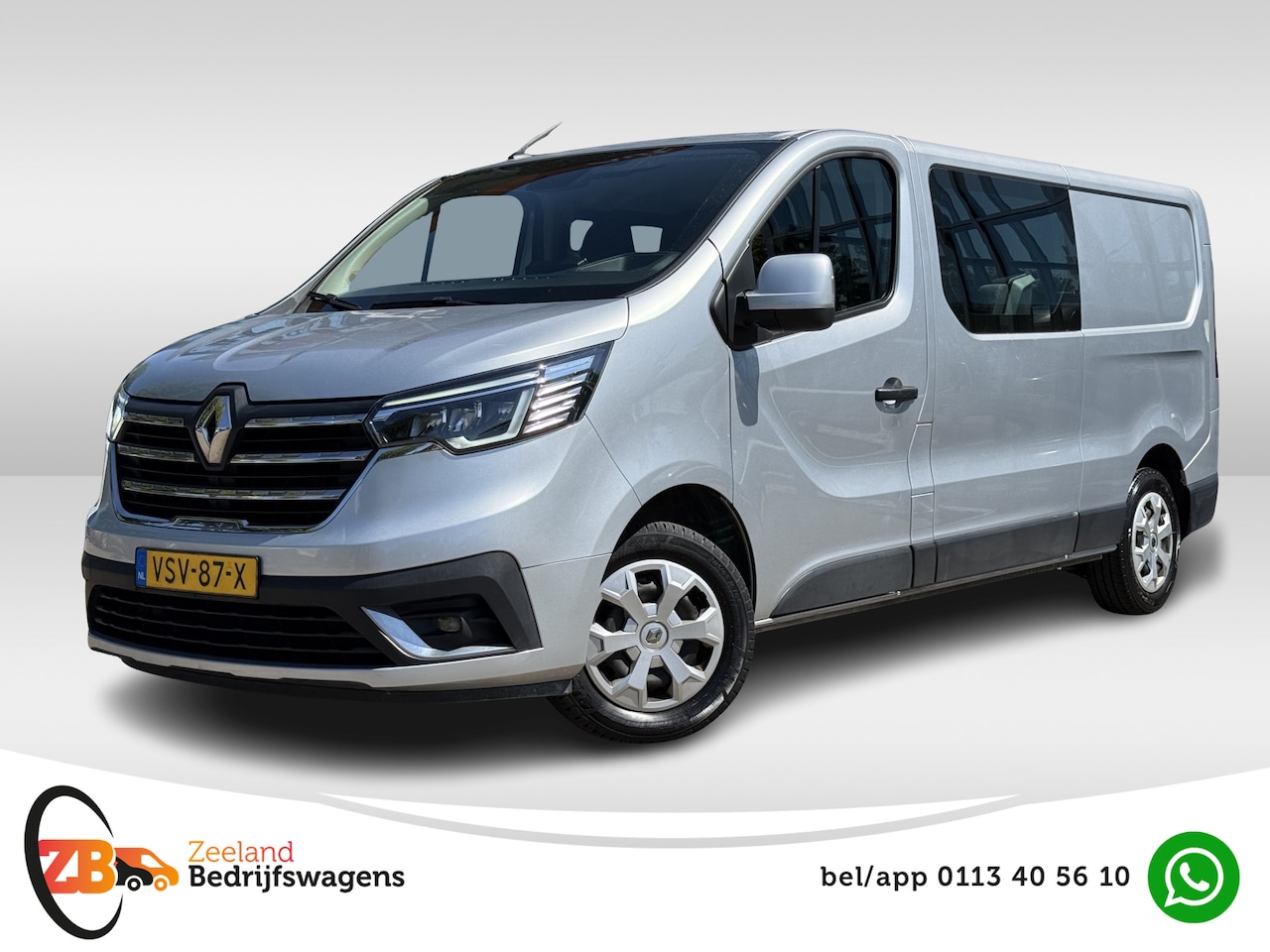 Renault Trafic - 2.0 dCi 130 T29 L2H1 DC 6 Pers. Work Edition | Navi | Carplay | PDC | LED - AutoWereld.nl