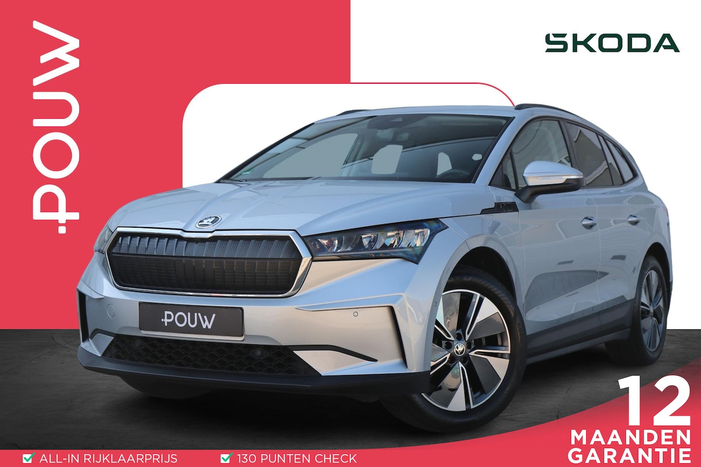 Skoda Enyaq iV - 60 180pk | SoH 94,8% | Navigatie | Smartlink | Lane Assist | Parkeersensoren voor en ach - AutoWereld.nl