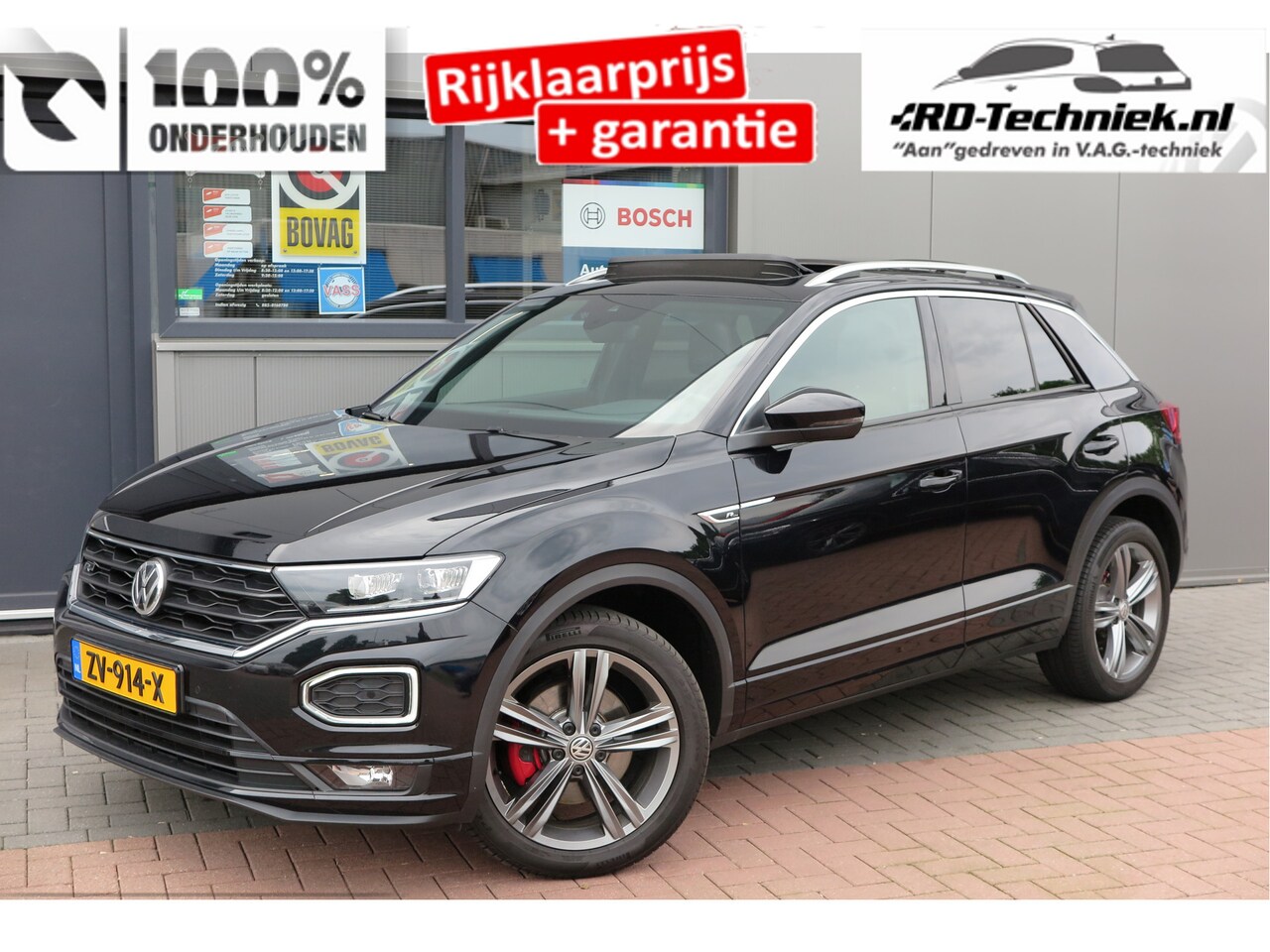 Volkswagen T-Roc - 1.5 TSI 150pk DSG Sport Business R-Line , Pano , Virtual , Xenon, Leder, Navi , Carplay , - AutoWereld.nl