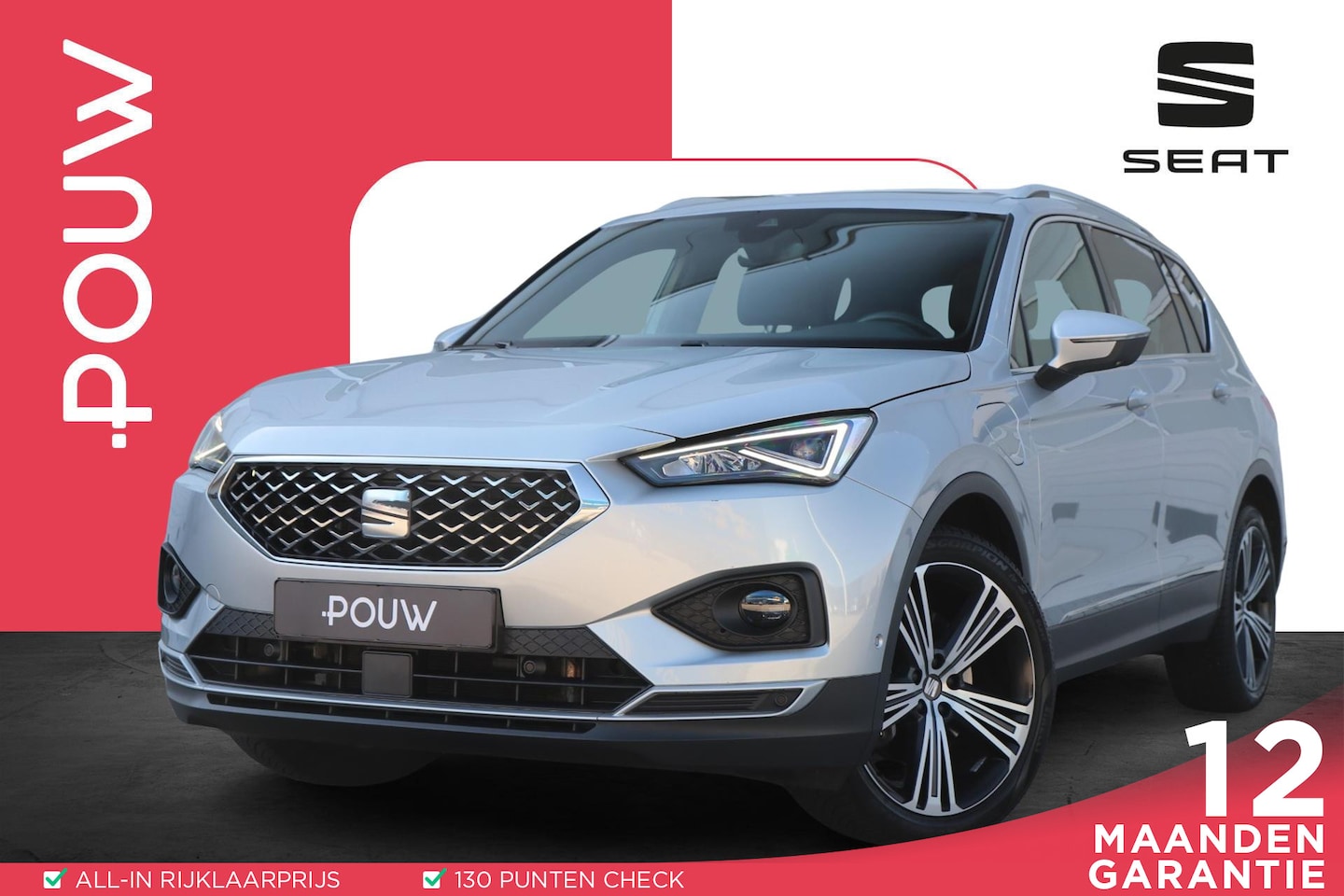SEAT Tarraco - 1.4 TSI e-Hybrid 245pk PHEV Xcellence | Trekhaak | Panoramadak | Navigatie | Achteruitrijc - AutoWereld.nl