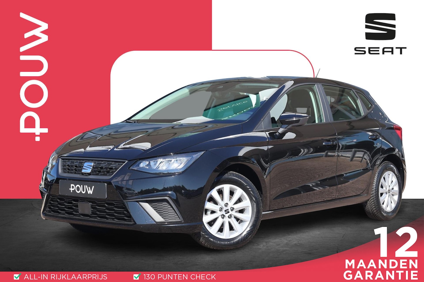 SEAT Ibiza - 1.0 EcoTSI 95pk Style | Climate Control | Carplay | PDC | DAB radio - AutoWereld.nl