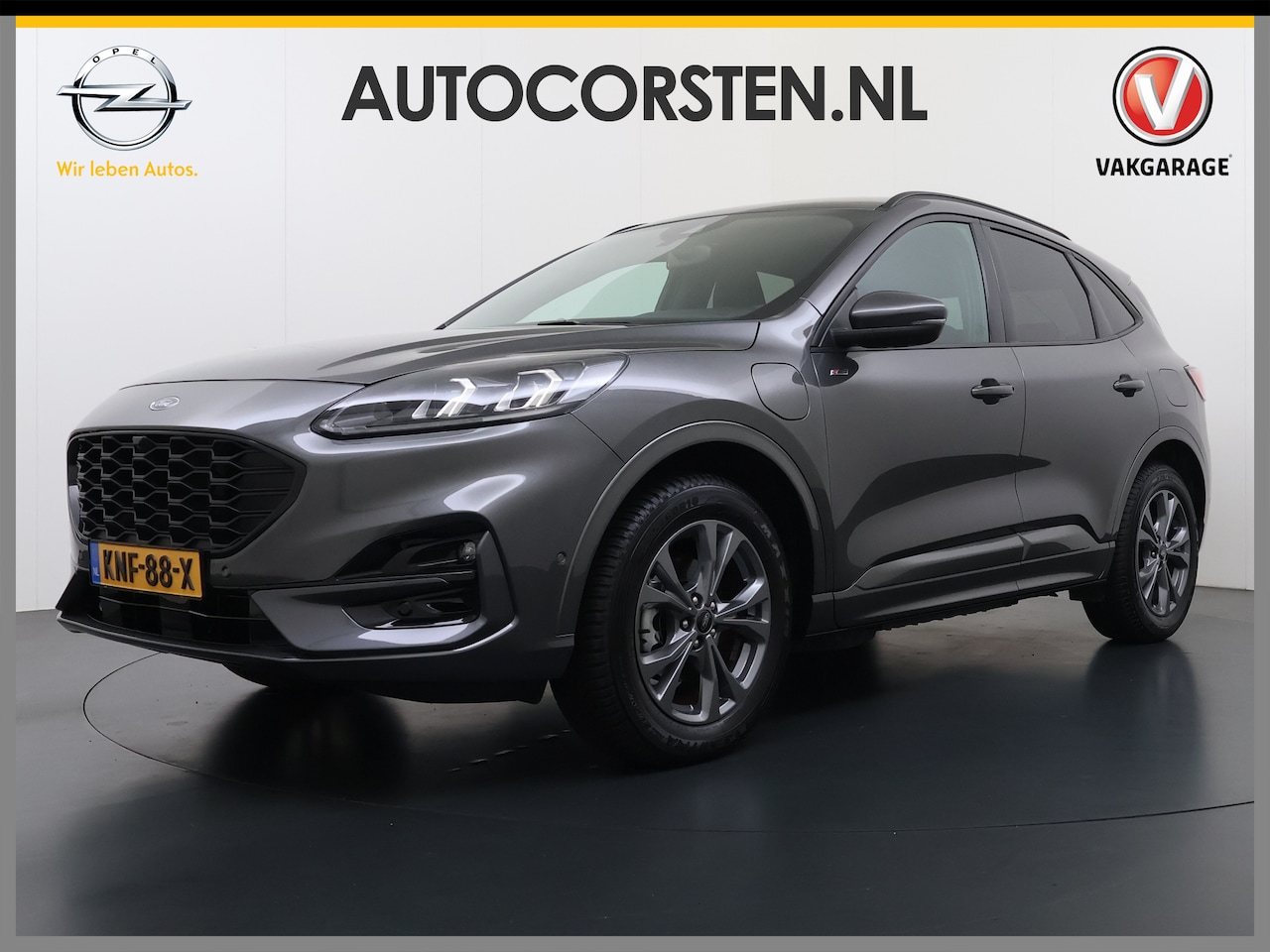 Ford Kuga - 2.5 PHEV Hybrid ST-Line Adap.Cruise Stoel+Stuur+Voorruit+Achterbankverwarming Head-Up Disp - AutoWereld.nl