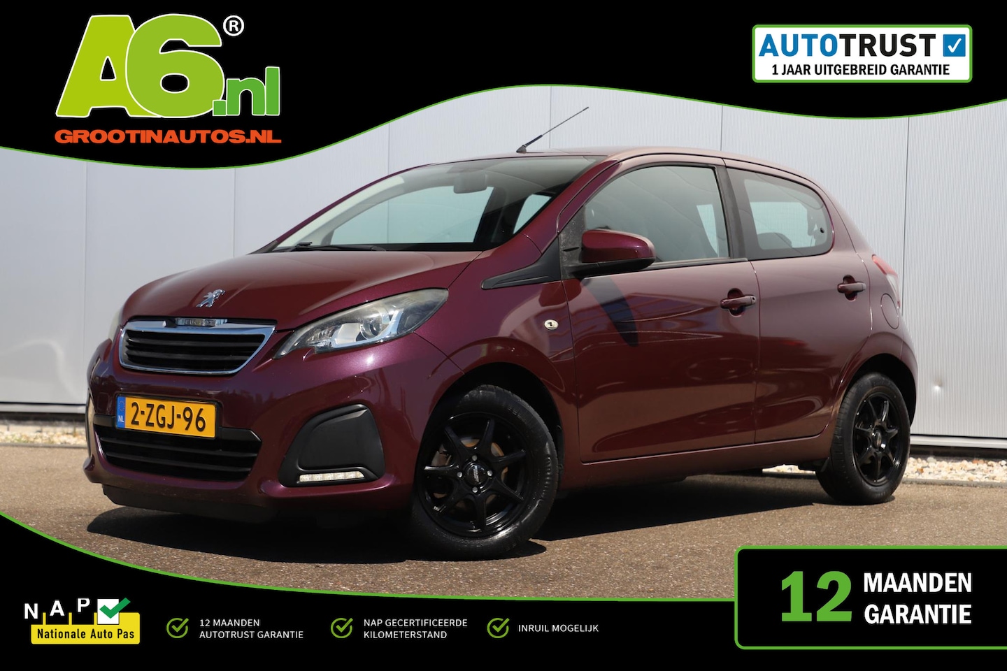 Peugeot 108 - 1.0 e-VTi Active Radio Bluetooth LMV Elektrische Ramen CV - AutoWereld.nl
