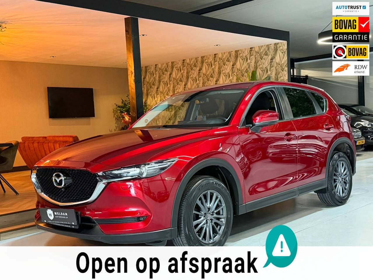 Mazda CX-5 - 2.0 SkyActiv-G 165 Exclusive|4WD|Carplay|2.000KG Trekgewicht|Automaat|360° Camera|Head-up| - AutoWereld.nl