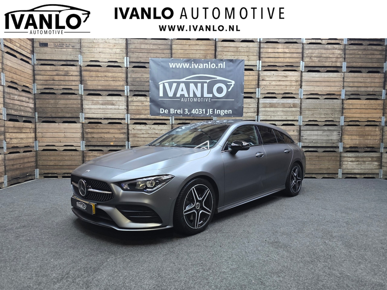 Mercedes-Benz CLA-klasse Shooting Brake - 200 Business Solution AMG MATT GRIJS Pano Camera Sfeer Navi LM - AutoWereld.nl