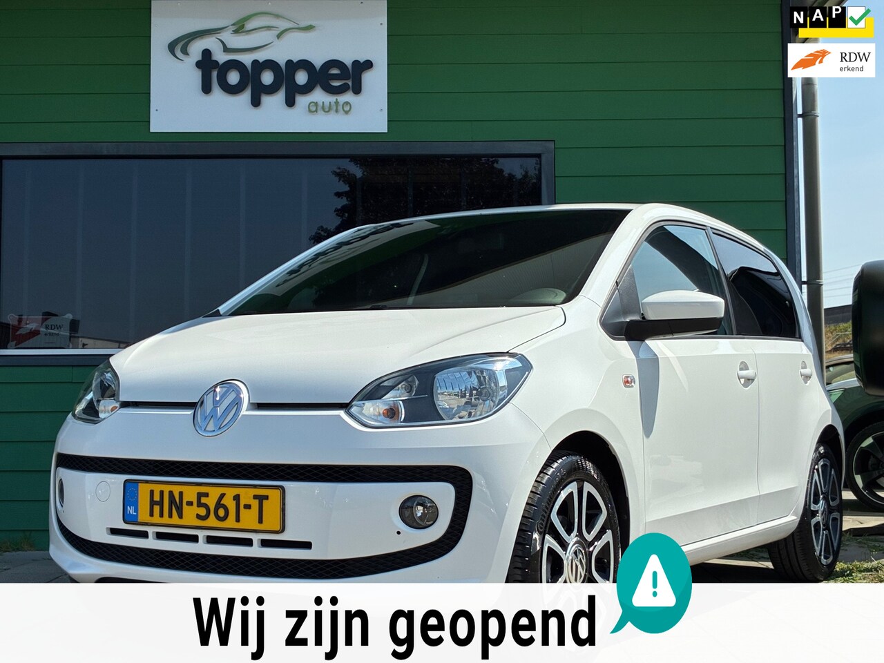 Volkswagen Up! - 1.0 high up! BlueMotion|2e Eigenaar|Navigatie|Airco|CruiseControl|NAP|Nieuwe APK| - AutoWereld.nl