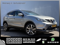 Nissan Qashqai - 1.2 Tekna Automaat Trekhaak Leer Pano 360° Keyless Stoelverw Orig.NL Voll.Onderhouden