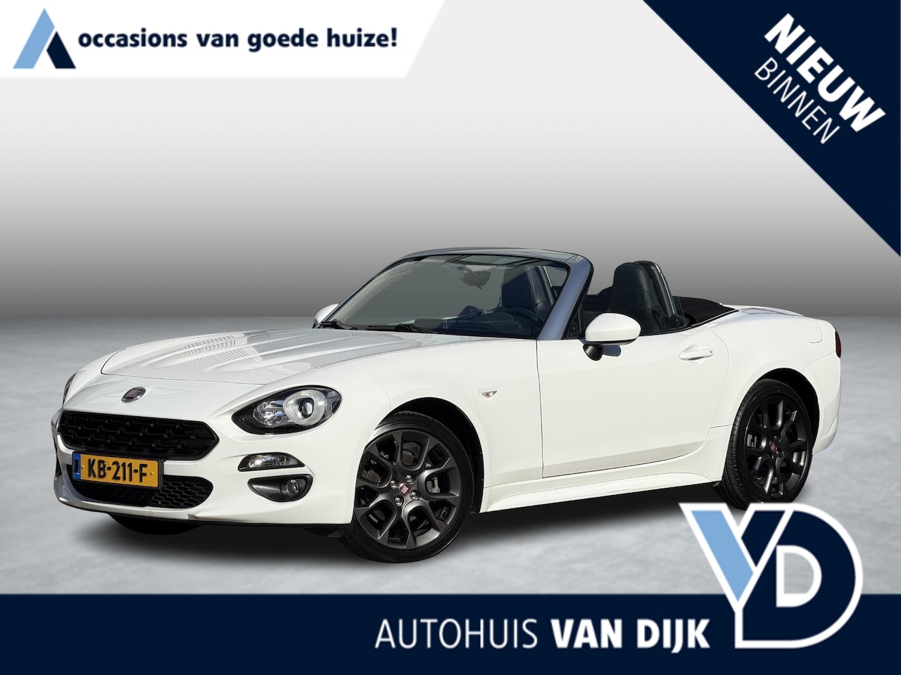 Fiat 124 Spider - 1.4 MultiAir Turbo Lusso | NL-Auto/Bi LED/Leder/Cruise Control - AutoWereld.nl