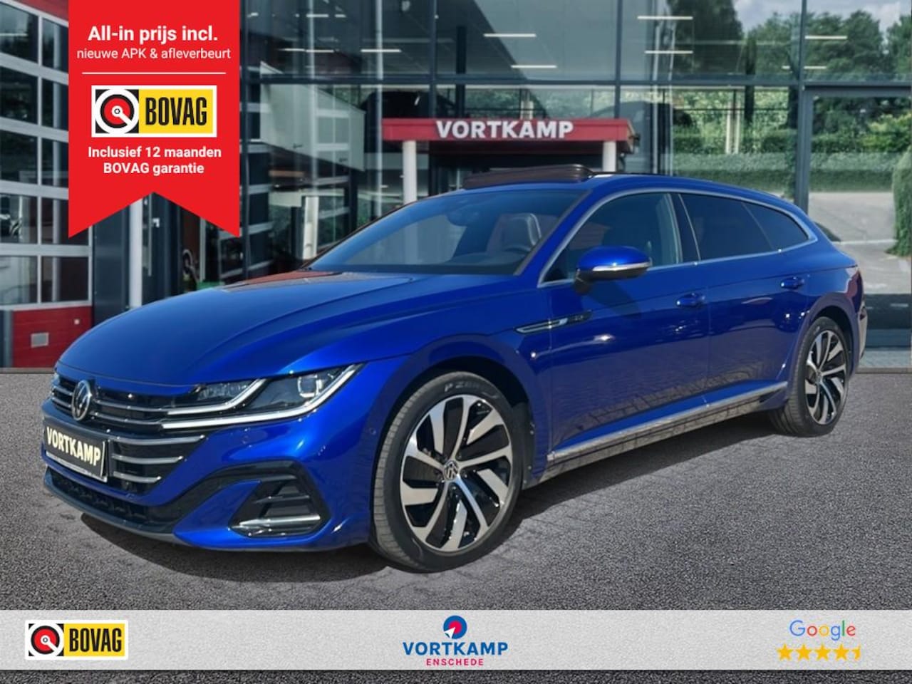 Volkswagen Arteon Shooting Brake - 1.4 TSI eHYBRID R-LINE TREKHAAK/PANO-DAK/LEDER/360CAM/ACC/HUD/STOELVERW - AutoWereld.nl