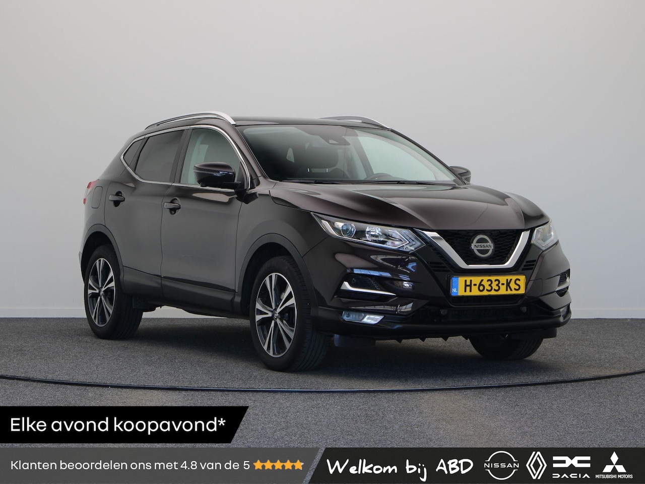 Nissan Qashqai - 1.3 DIG-T N-Connecta | Panoramadak | Trekhaak | Rondomzicht Camera | Keyless Entry | - AutoWereld.nl