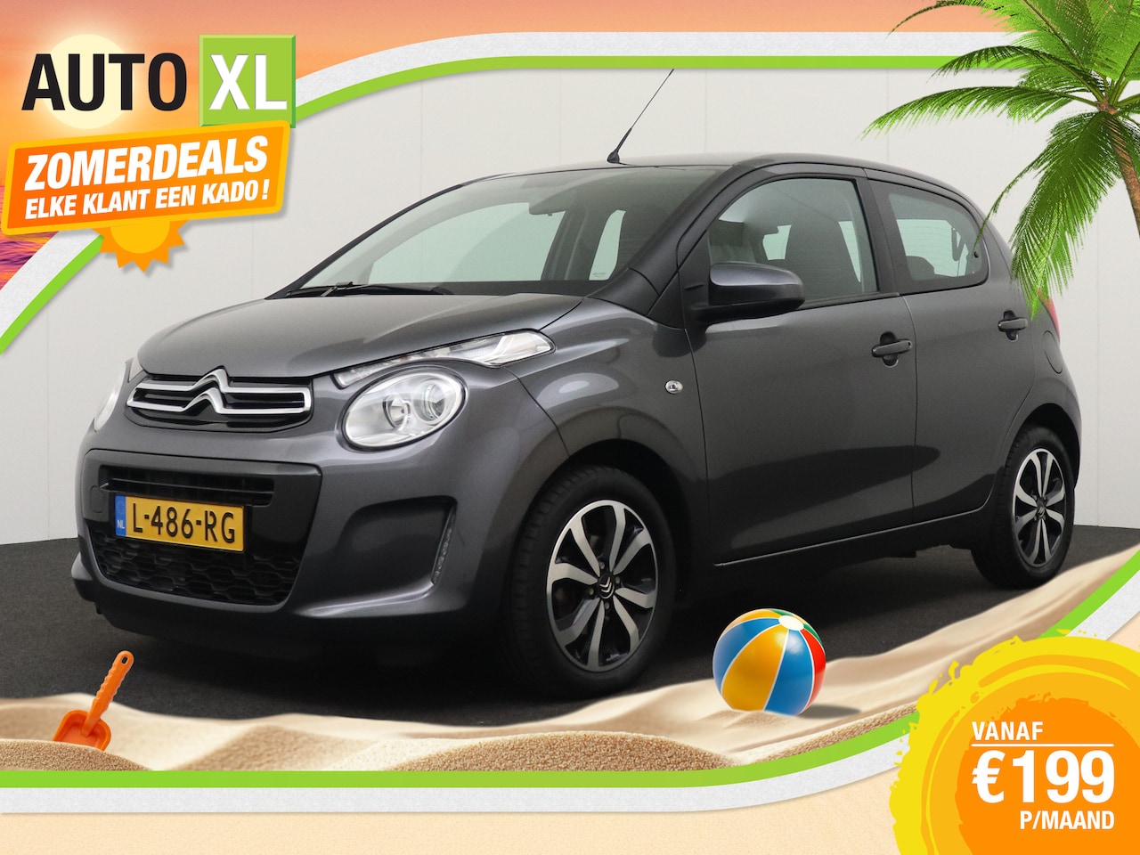 Citroën C1 - 1.0 VTi Shine Comfort Plus Climate Camera Carplay 15'LMV DAB - AutoWereld.nl