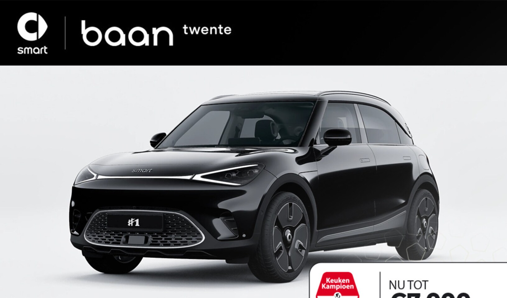 Smart #1 - Premium 66 kWh | KKD actie! | Van € 42.520,- voor € 35.519,- | - AutoWereld.nl