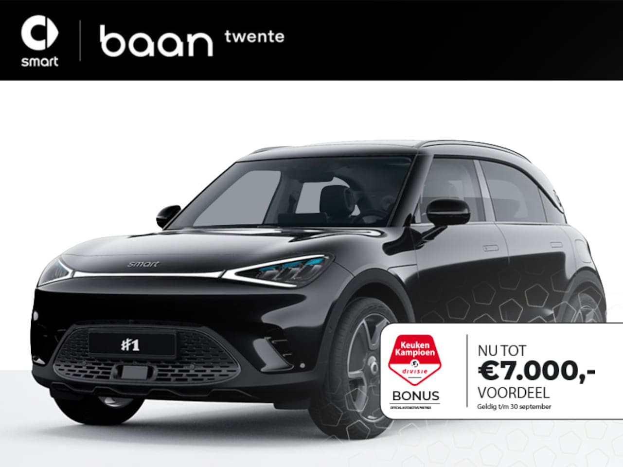 Smart #1 - Pro+ 66 kWh | KKD actie! | Van € 39.520,- voor € 32.519,- | - AutoWereld.nl