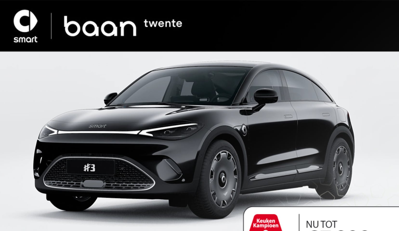 Smart #3 - Premium 66 kWh | KKD Actie! | Van € 43.175,- voor € 36.174,- | - AutoWereld.nl