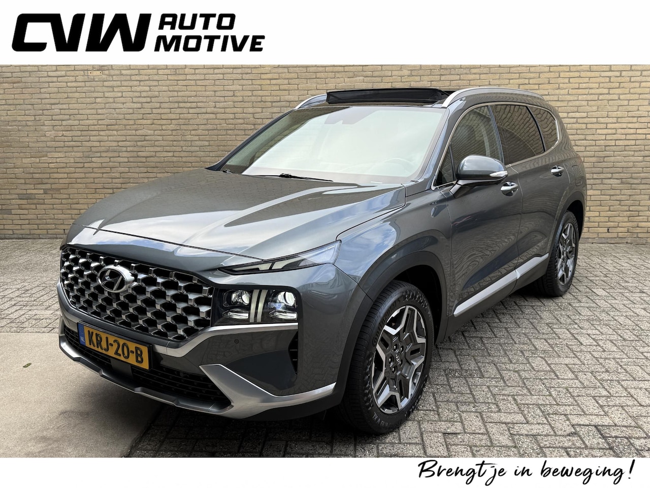 Hyundai Santa Fe - 1.6 T-GDI PHEV 265pk Premium Plus Sky 7-persoons | Panoramadak | Leder | Head up | 360 cam - AutoWereld.nl
