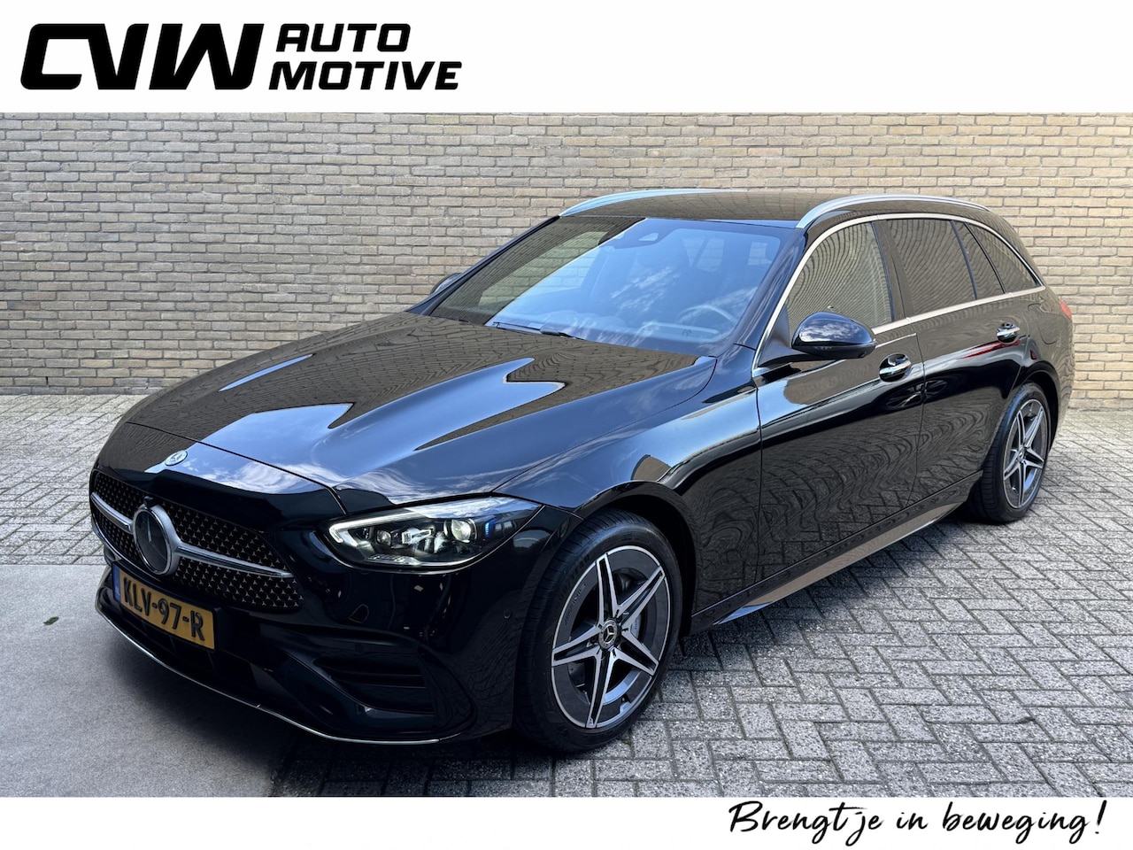 Mercedes-Benz C-klasse - 300 e AMG Line | Sfeerverlichting | Half leder | 360 camera | Navigatie | Apple CarPlay | - AutoWereld.nl