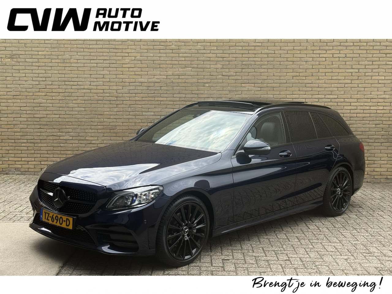 Mercedes-Benz C-klasse Estate - 180 Business Solution AMG | Panoramadak | Trekhaak elektrisch wegklapbaar | Distronic | Ca - AutoWereld.nl
