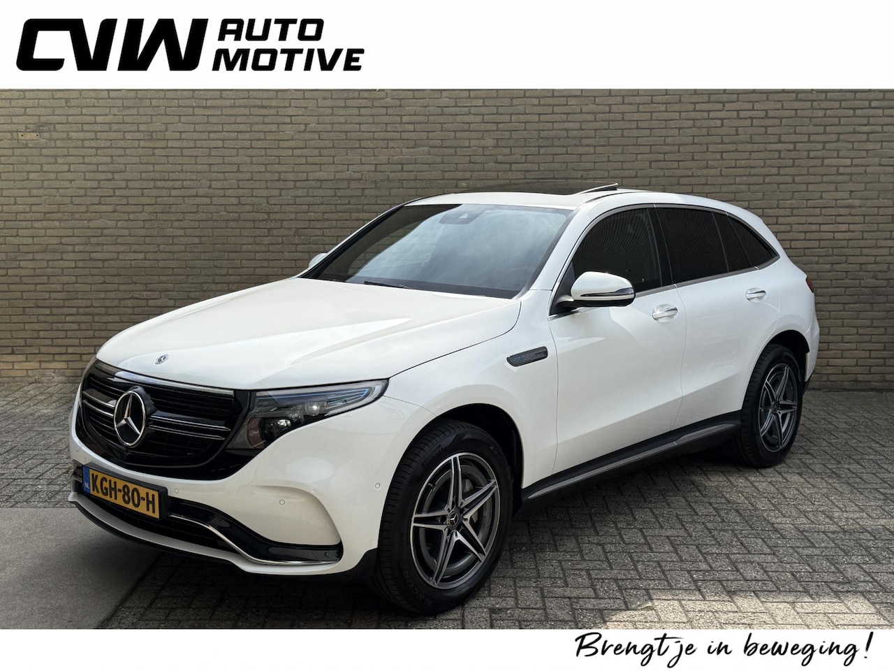 Mercedes-Benz EQC - 400 4MATIC AMG Line 80 kWh | 94% SOH | Open dak | Trekhaak wegklapbaar | Camera | Navigati - AutoWereld.nl