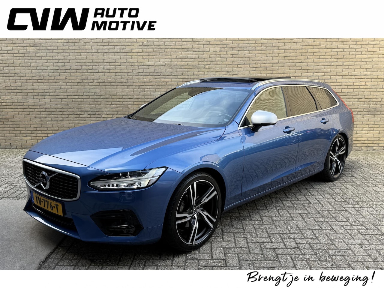 Volvo V90 - 2.0 D3 R-Design | Panoramadak | Trekhaak elektrisch wegklapbaar | Camera | Pilot assist | - AutoWereld.nl