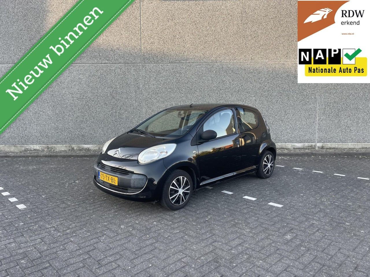 Citroën C1 - 1.0 157DKM | NAP | APK-27 | 5DEURS | ZWART | - AutoWereld.nl