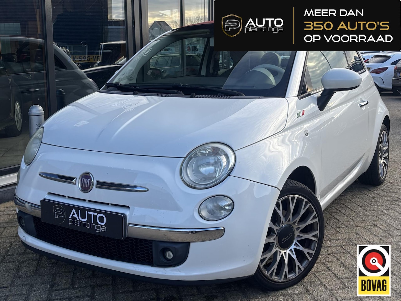 Fiat 500 C - 1.4 Lounge 101PK | Cabrio | Parkeersensoren | Airco | - AutoWereld.nl