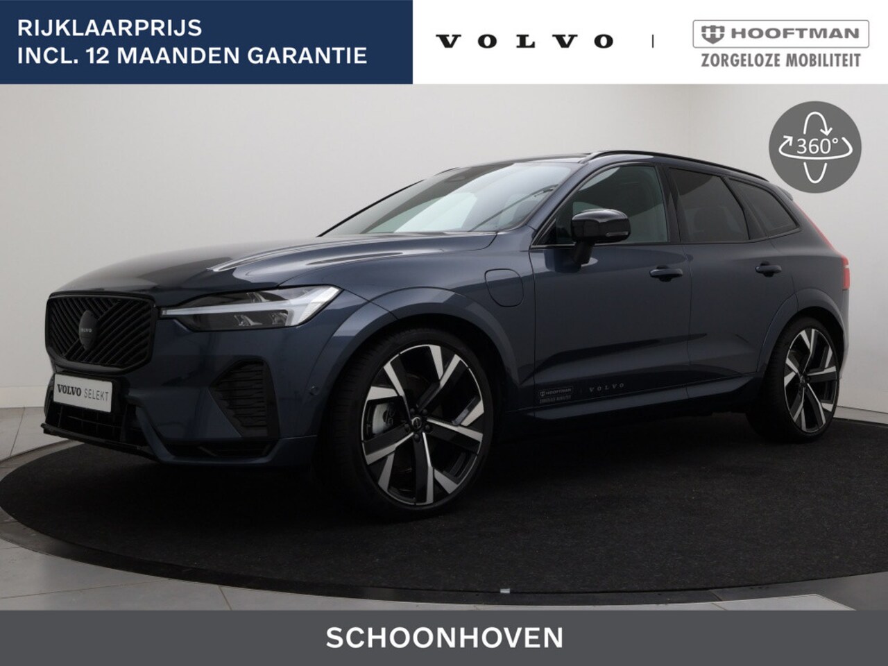 Volvo XC60 - T6 PLUG-IN HYBRID PLUS BLACK EDITION LUCHTVERING 22INCH SCHUIFDA - AutoWereld.nl