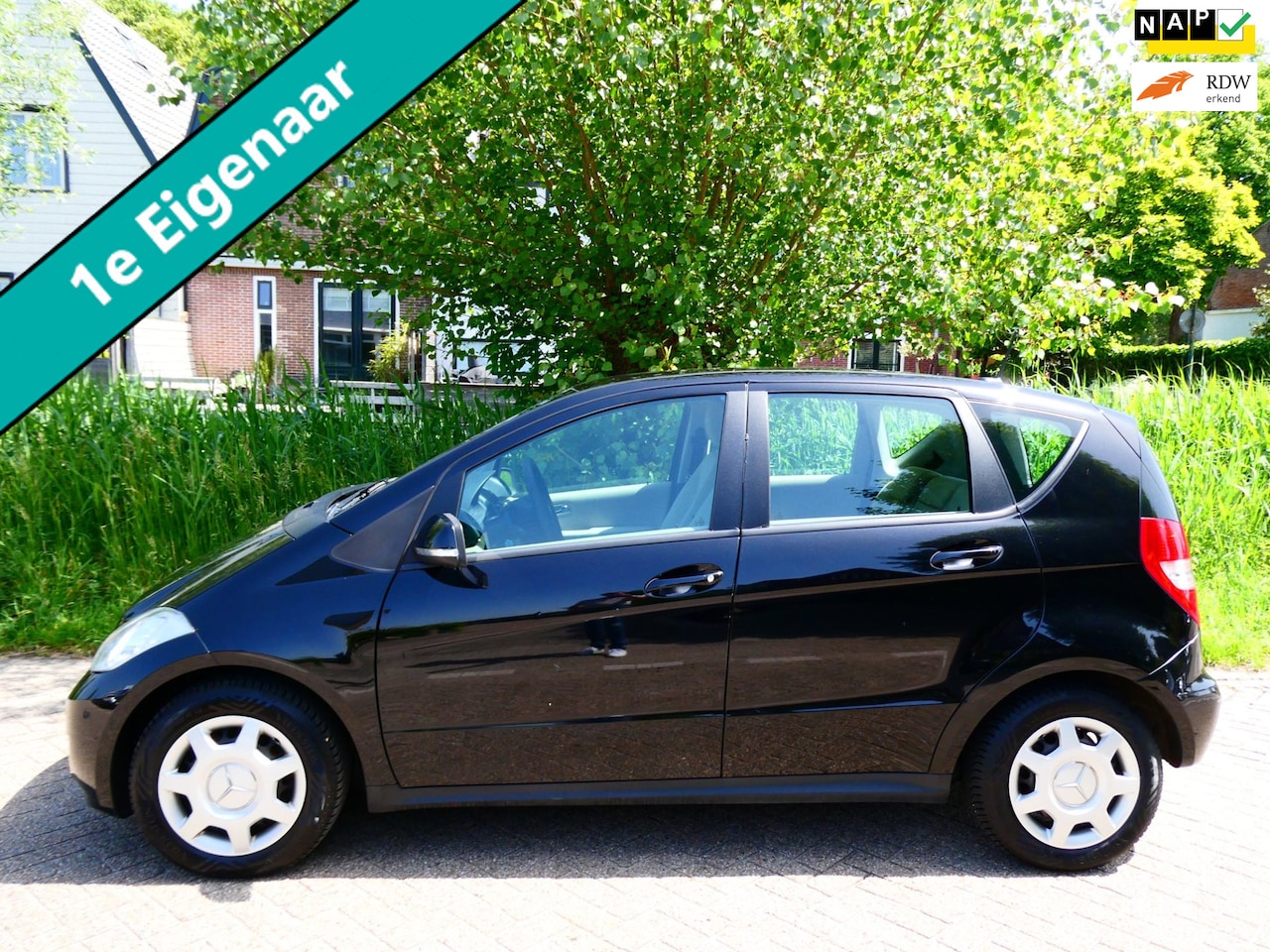 Mercedes-Benz A-klasse - 160 Automaat 1e eig. Airco Cruise PDC Trekhaak Hoge instap - AutoWereld.nl
