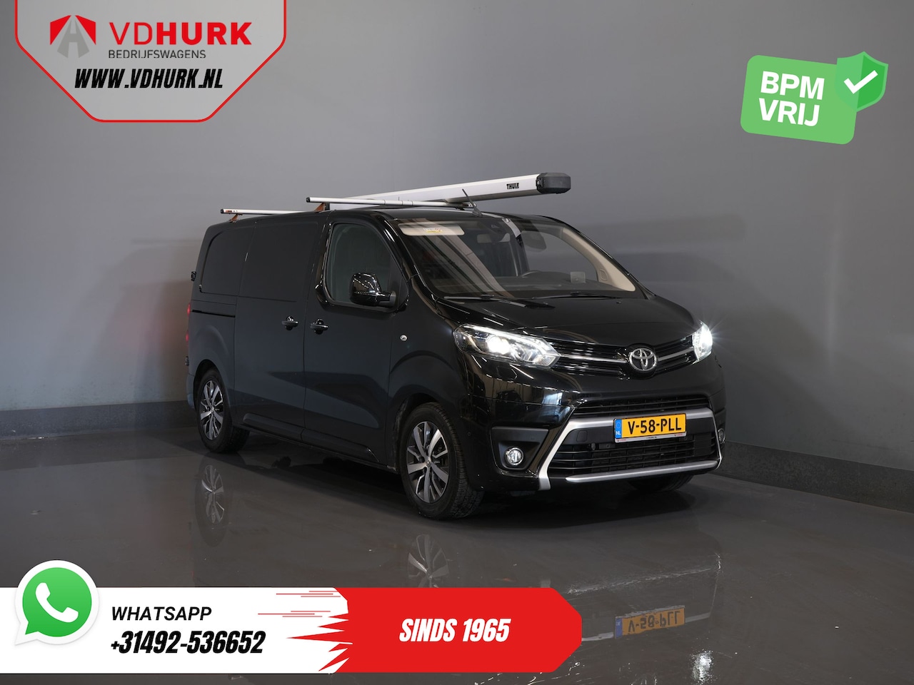 Toyota ProAce Worker - 1.5 2x Schuifdeur/ Adapt.Cruise/ Head-up/ Standkachel/ Inrichting/ Stoelverw./ Carplay/ Ca - AutoWereld.nl