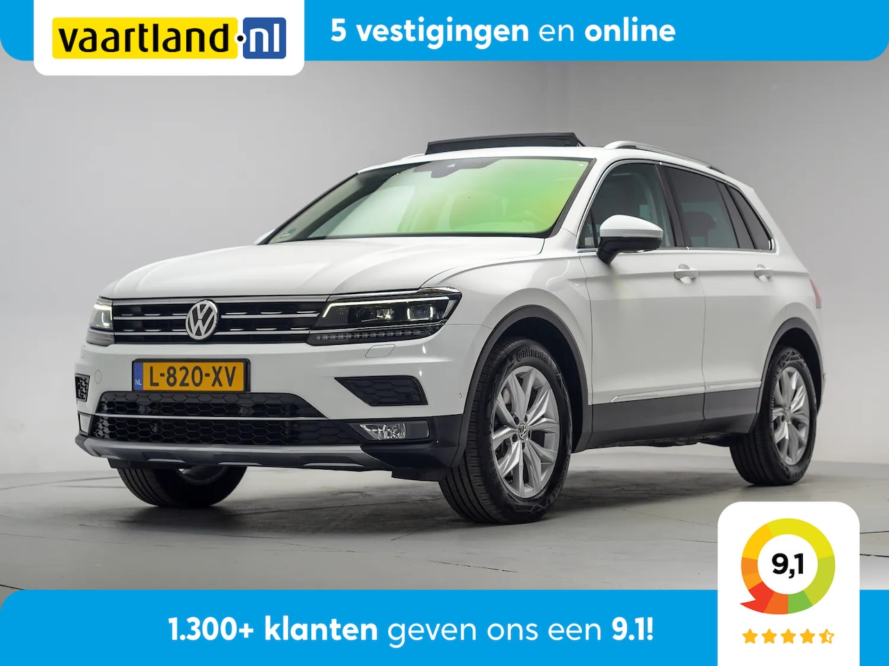 Volkswagen Tiguan - 2.0 TSI 220pk 4MOTION [ Panoramadak Cruise Control Head-Up Display - AutoWereld.nl