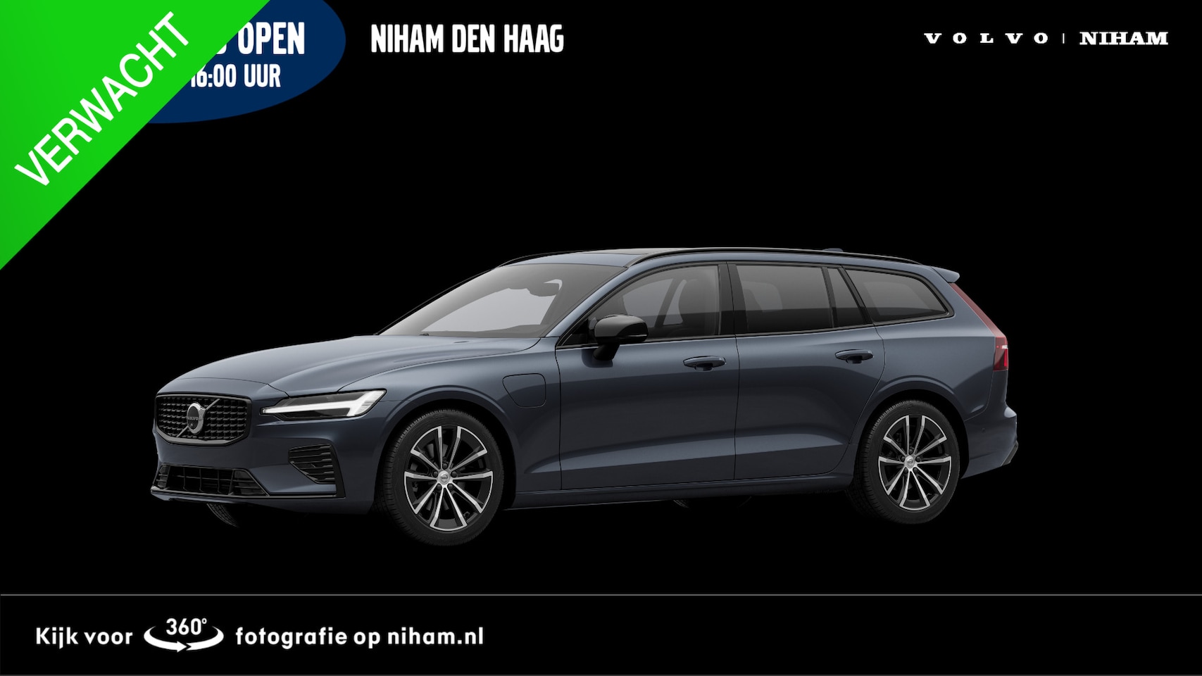 Volvo V60 - T8 PLUG-IN HYBRID AWD PLUS DARK -PANO.DAK|HARMAN/KARDON|360°CAM|HEAD-UP DISP.|PRIVACY.GLAS - AutoWereld.nl
