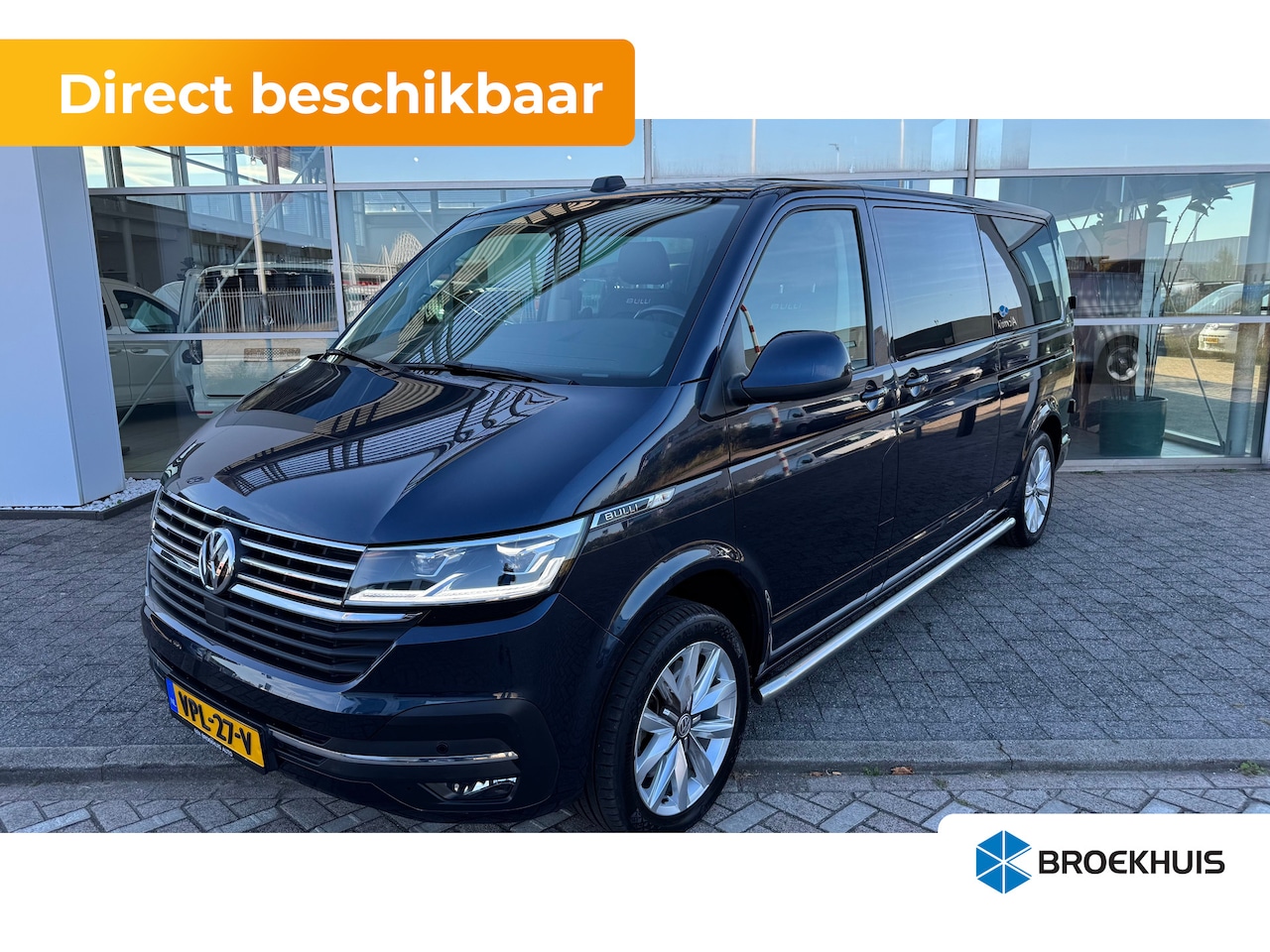 Volkswagen Transporter - 2.0 TDI 150PK DSG L2H1 30 Dubbel Cabine Bulli Softclose twee schuifdeuren | Lederen bekled - AutoWereld.nl