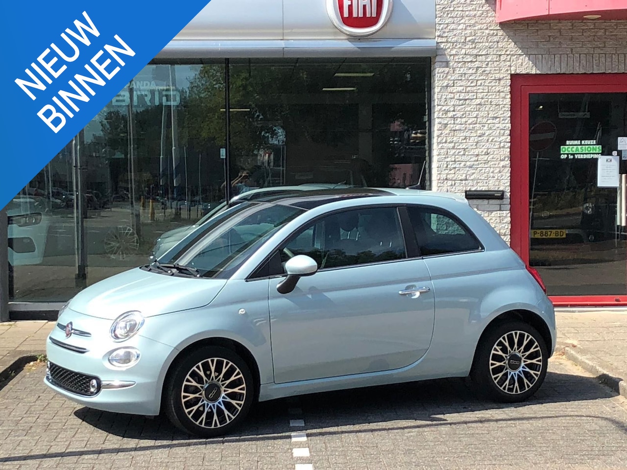 Fiat 500 - 1.0 Hybrid Dolcevita NAVI|CLIMATE|APPLE/ANDROID|PDC|16" - AutoWereld.nl