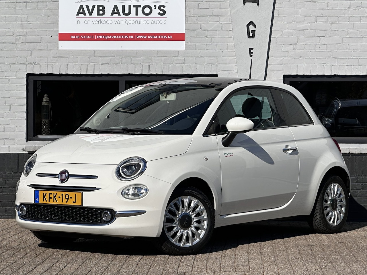 Fiat 500 - 1.2 Lounge Airco Panoramadak PDC Carplay NAVI - AutoWereld.nl