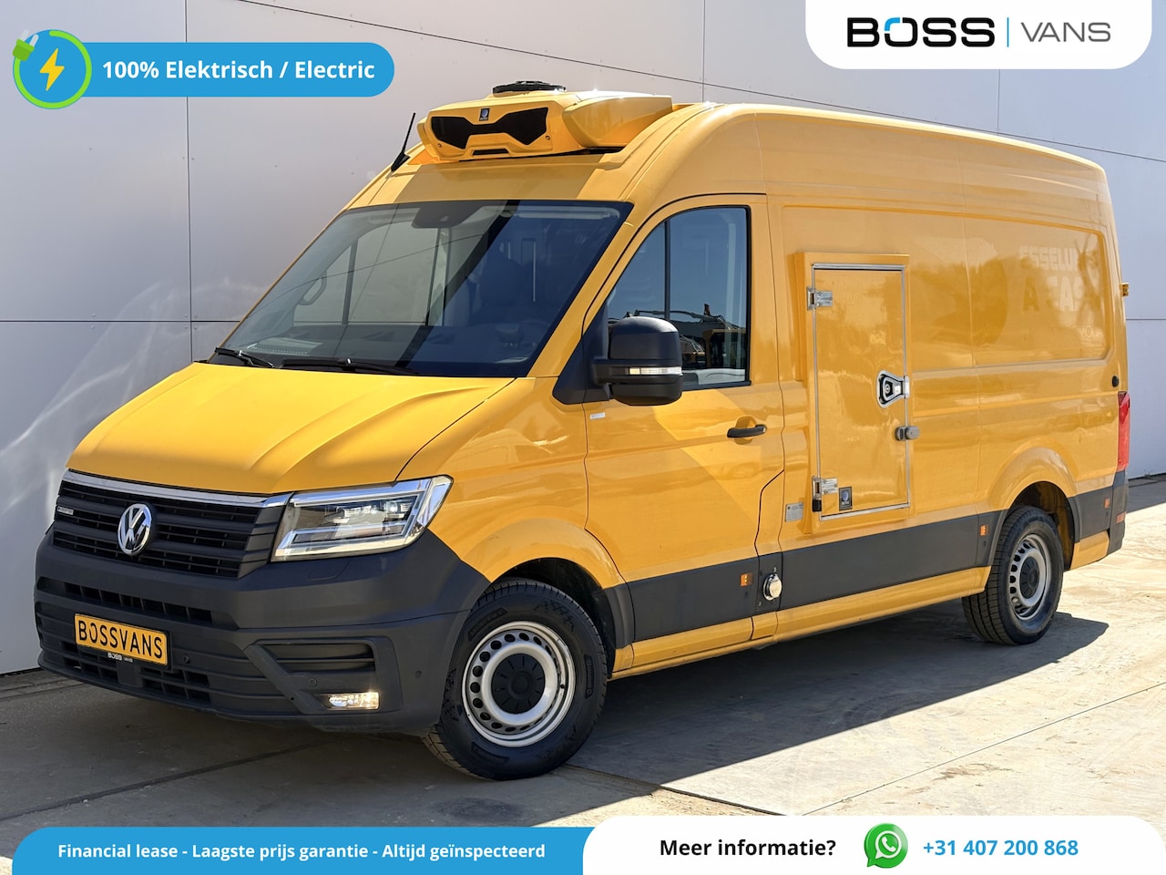 Volkswagen Crafter - e-Crafter 36kWh 136PK Elektrische Koelwagen Zanotti LED Climate Control Cruise Control Car - AutoWereld.nl