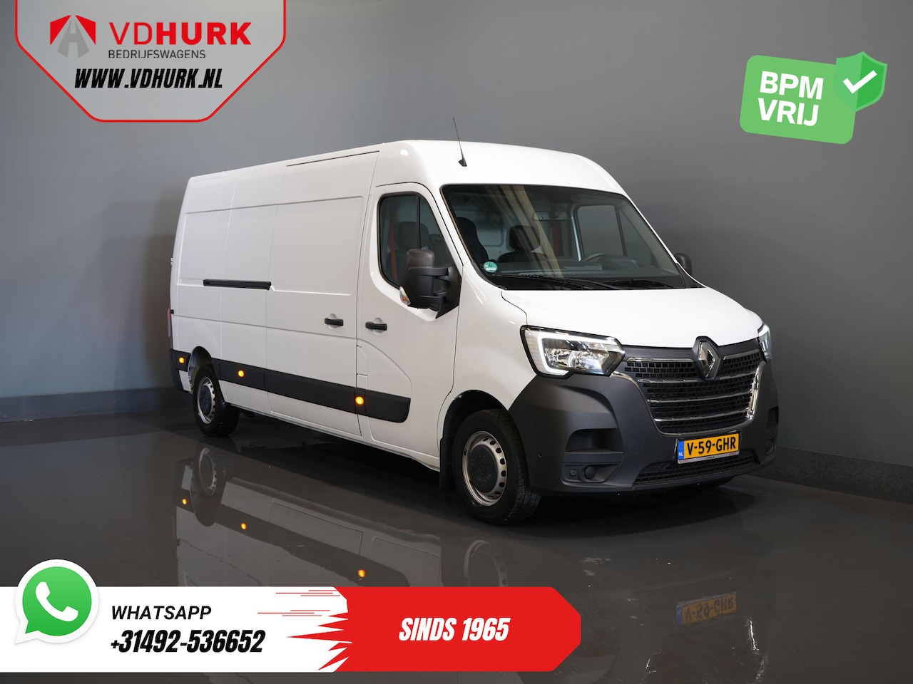 Renault Master - 2.3 dCi 150 pk L3H2 NL Auto/ 270Gr.Deuren/ Camera/ PDC/ Cruise/ Trekhaak/ Airco/ DAB - AutoWereld.nl
