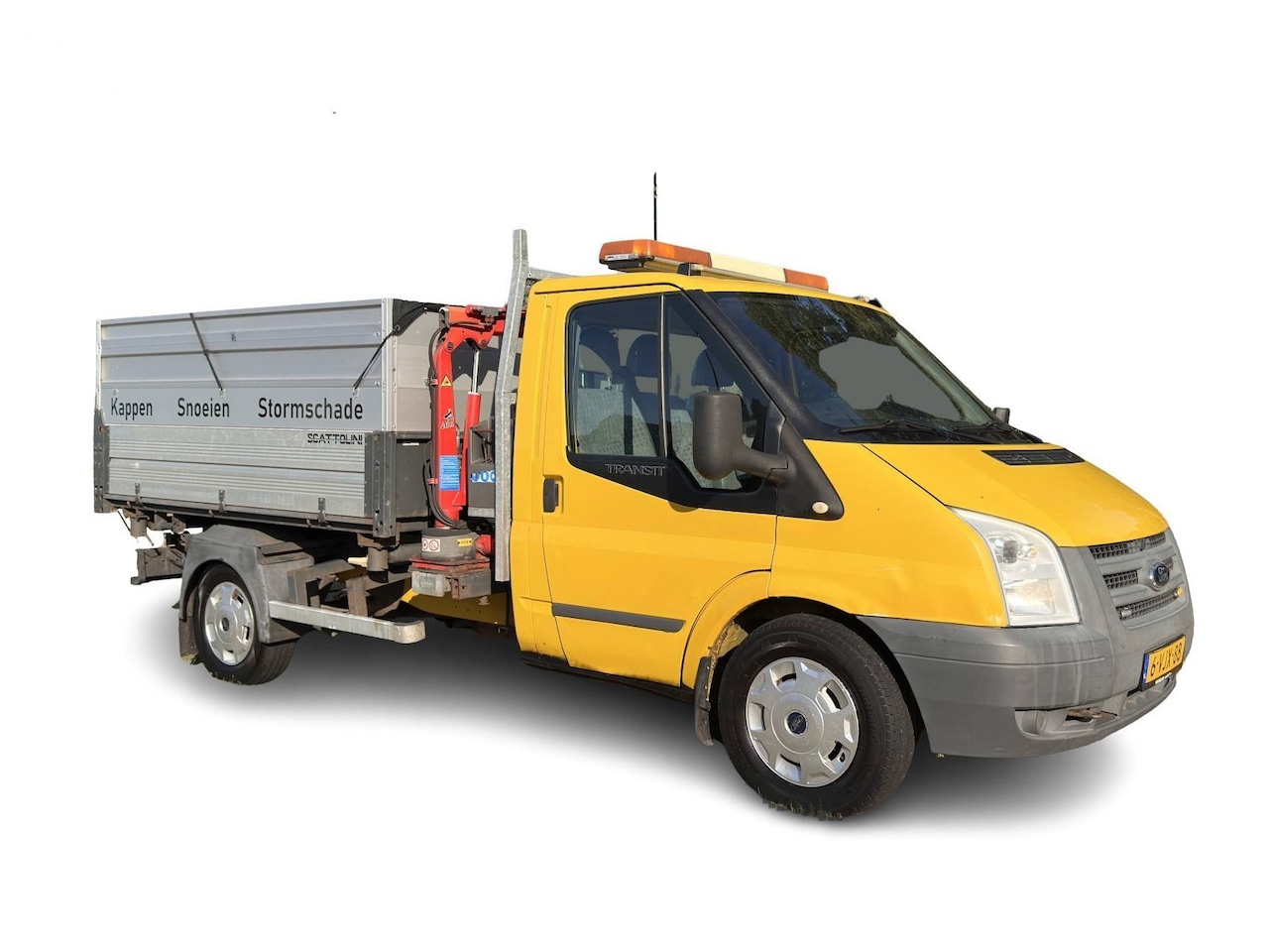 Ford Transit - 350M 2.4 TDCI *3-ZIJDIGE-KIPPER | KRAAN | TOWBAR | 3-PERSOONS* - AutoWereld.nl